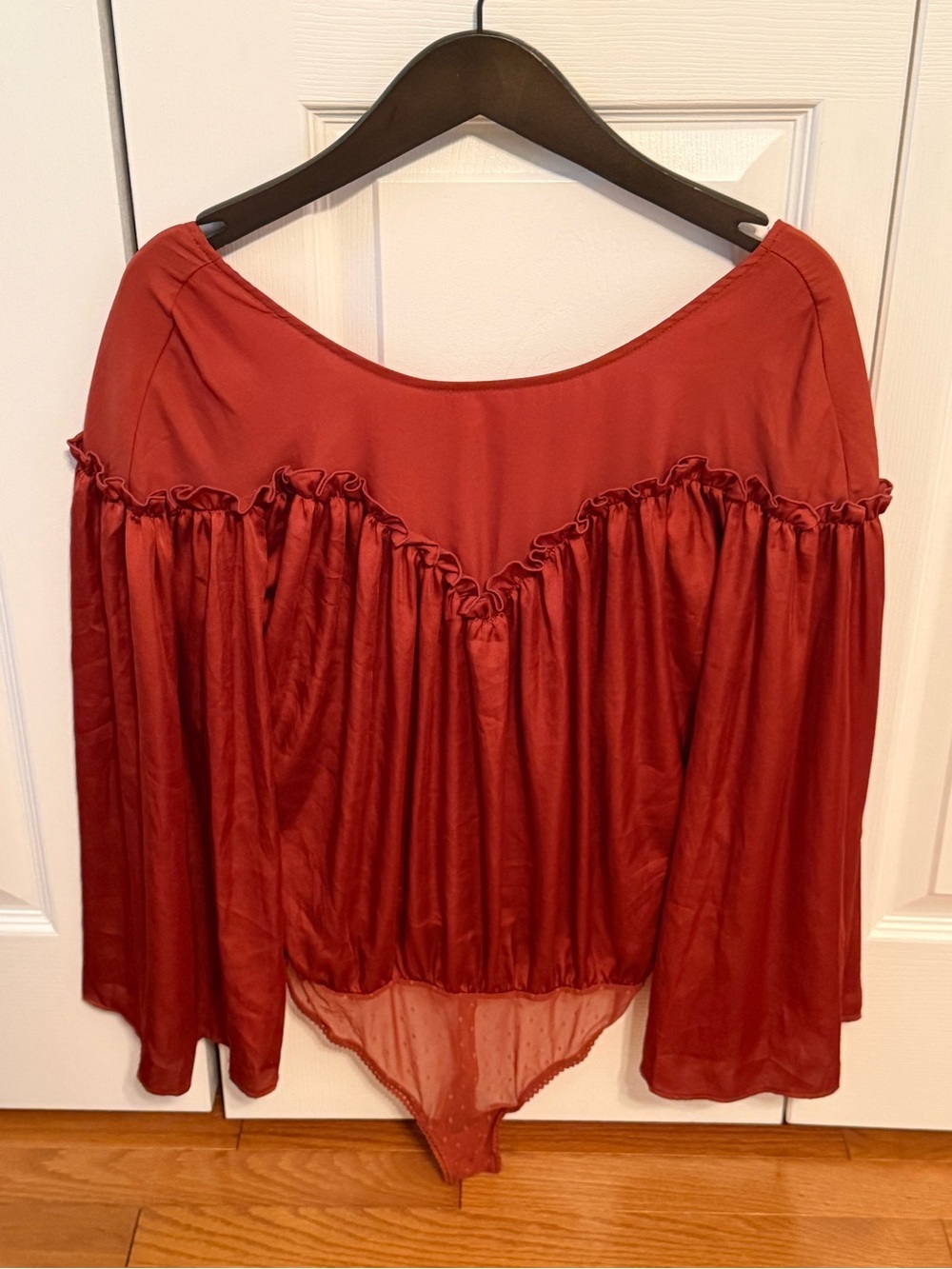 Free People She’s a Natural Bodysuit in Rust - Picture 2 of 4